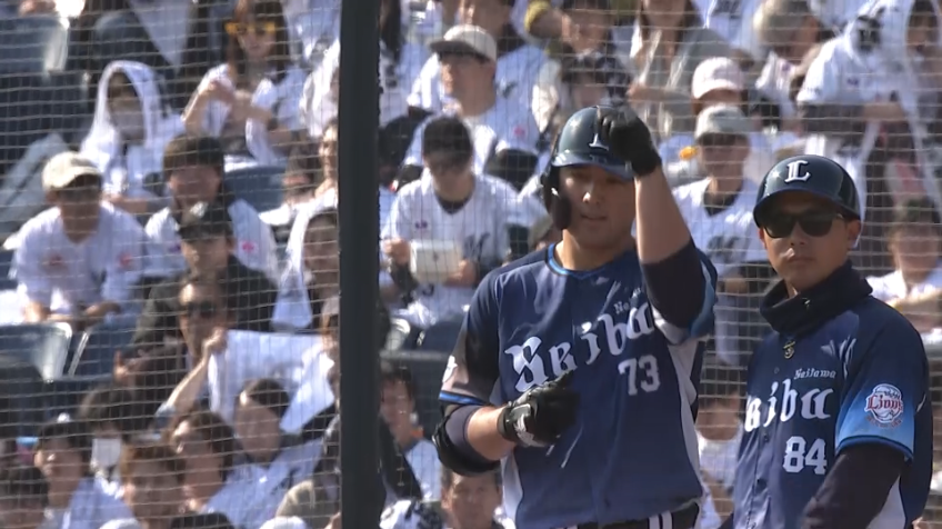 4回表・L林安可 来日初ヒット!!