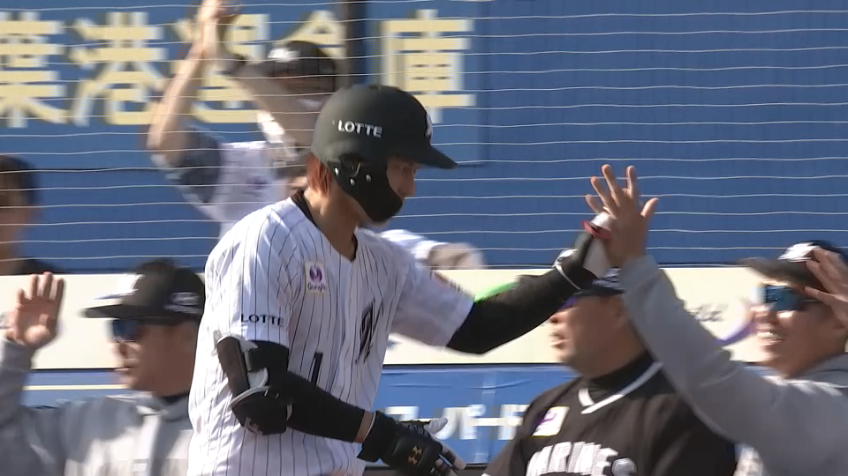 5回裏・M藤原恭大 リードを3点に広げる犠牲フライ!!