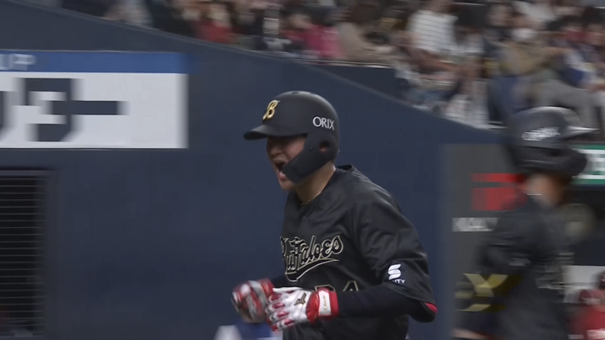 4回裏・B紅林弘太郎 左中間へのホームランで追加点!!
