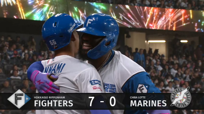 2回裏・Fレイエス 打った瞬間の一発!! 2者連続ホームランで点差を広げる!!