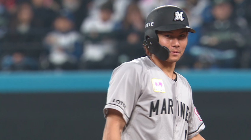 4回表・M藤原恭大 積極的に走り今季1つ目の盗塁を決める!!