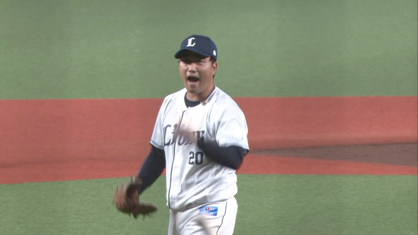 9回表・L岩城颯空 プロ初登板でプロ初セーブを挙げる!!