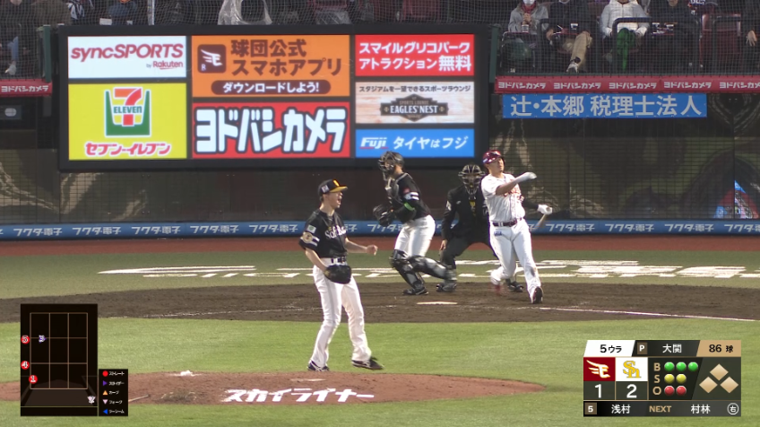 5回裏・H大関友久 満塁のピンチで空振り三振を奪う!!