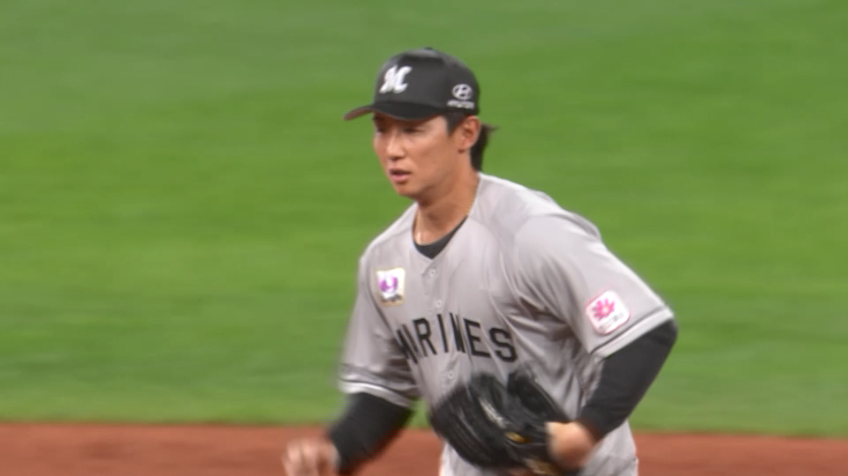 2回裏・M宮崎竜成 一打先制のピンチで球際の強さを発揮する!!