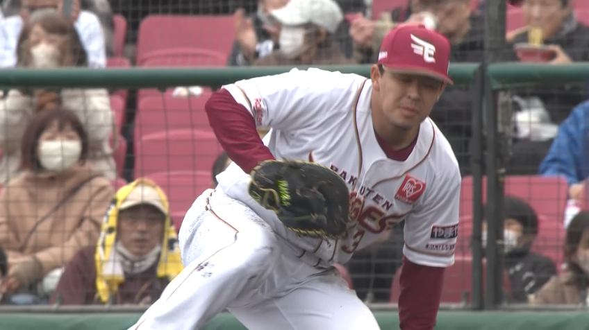 2回表・E浅村栄斗 ピンチで投手を救うナイスプレー!!