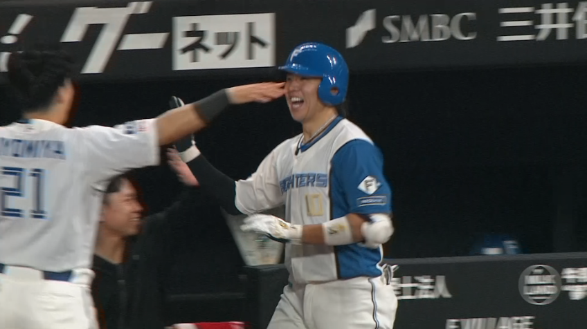 6回裏・F清水優心 今季初ヒットとなる2ランホームラン!!