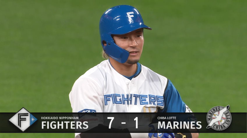 8回裏・F水野達稀 右中間へのタイムリー2ベースヒットで追加点!!