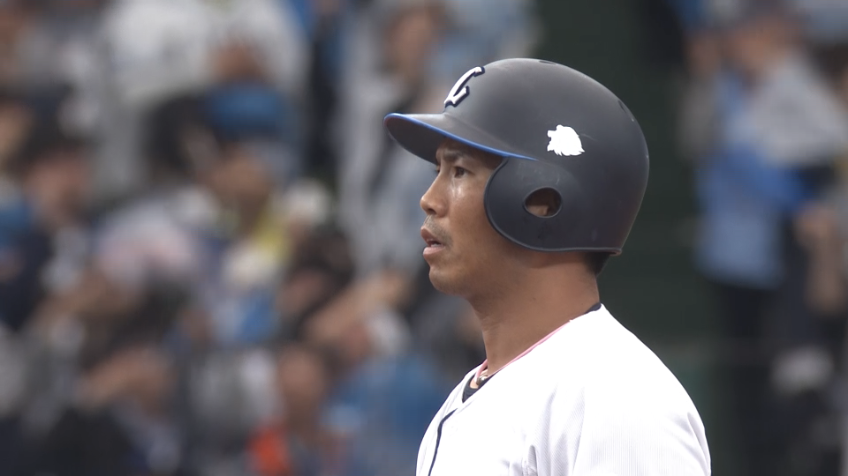 3回裏・L桑原将志 獅子のガッツマン!! 移籍後初打点となる先制タイムリー2ベース!!