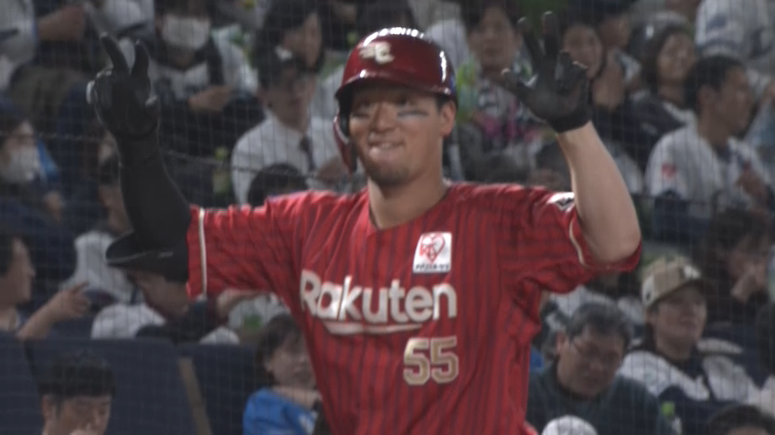 4回表・E YG安田 今季初安打初打点となるタイムリー3ベース!!