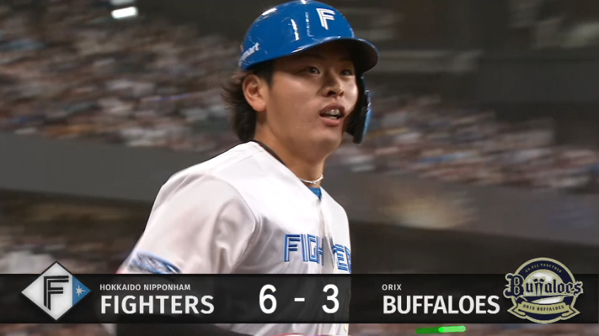 7回裏・F野村佑希 値千金の勝ち越し3ランホームラン!!