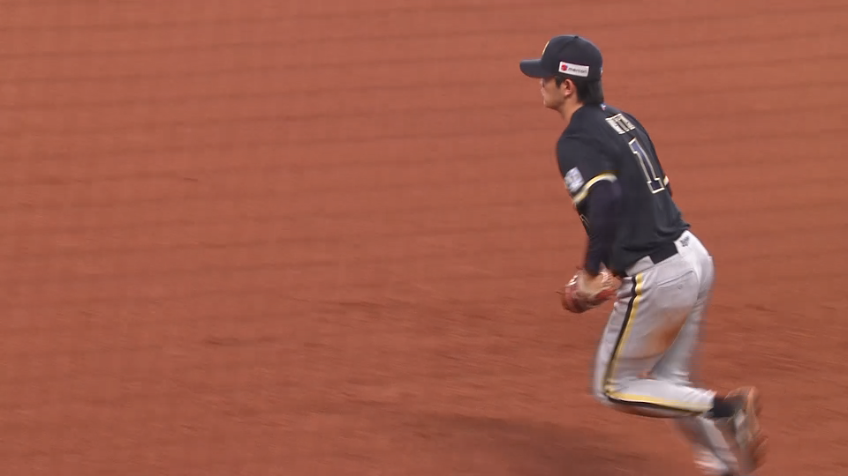 6回裏・B太田椋 素早い反応で勝ち越しを阻止!!