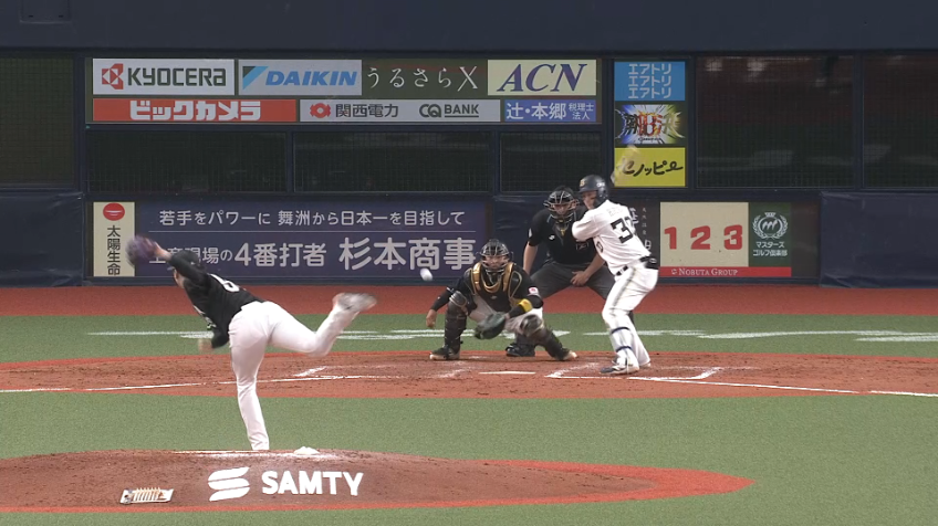 5回裏・M松川虎生 自慢の強肩で盗塁阻止!!