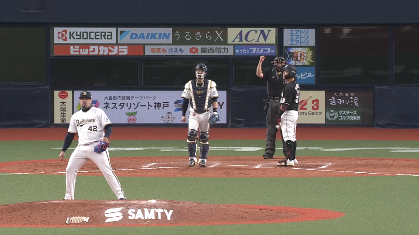 9回表・Bマチャド ピンチを招くも無失点で試合を締める!!