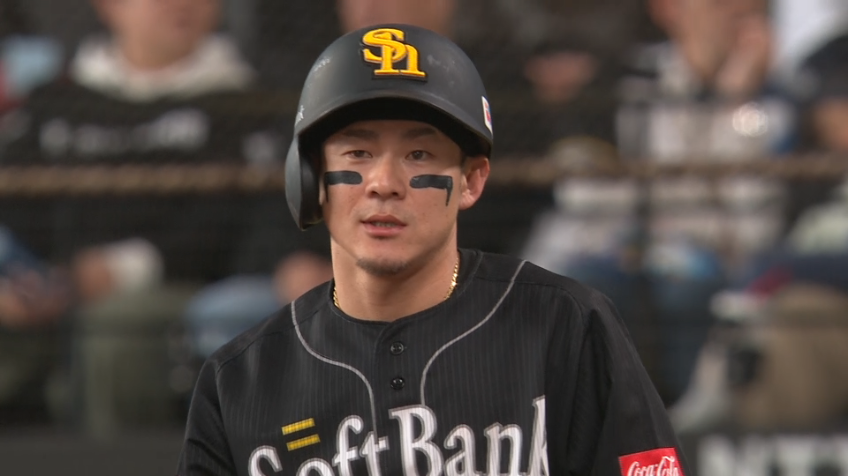 6回表・H牧原大成 チャンスでライトへのタイムリーヒットで勝ち越し!!