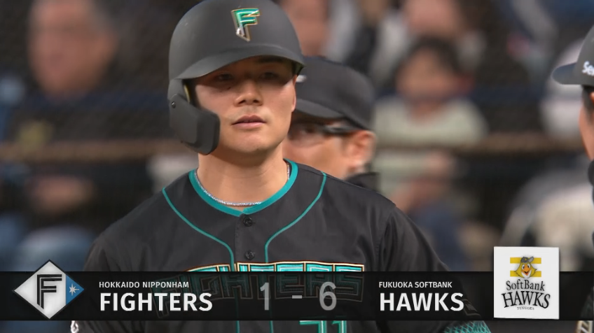 7回裏・F清宮幸太郎 セカンドへのタイムリーヒットで食らいつく!!