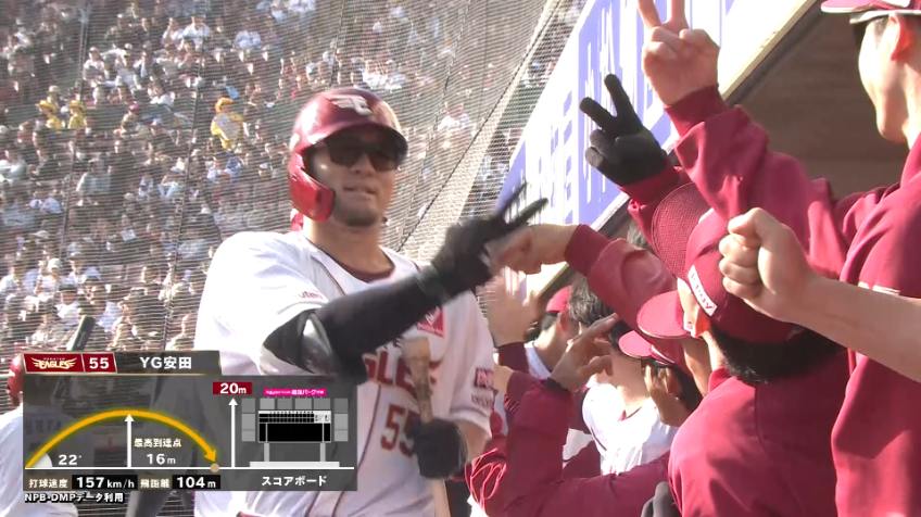 5回裏・EYG安田 振りぬいた打球はレフトへ!! 3ランHRでリードを広げる!!