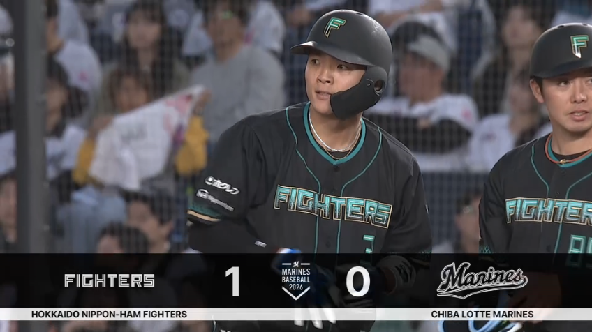 1回表・F郡司裕也 センターへの先制タイムリーヒット!!