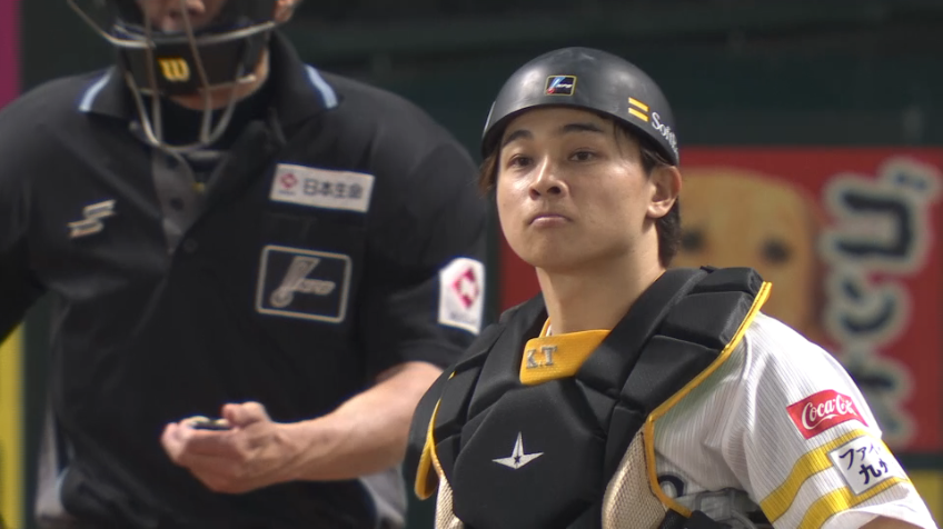 9回表・H谷川原健太 素早い正確な送球で盗塁阻止!!