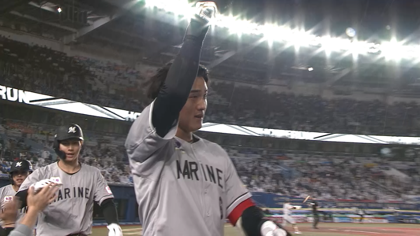 3回裏・M西川史礁 右中間への第1号3ランホームラン!!