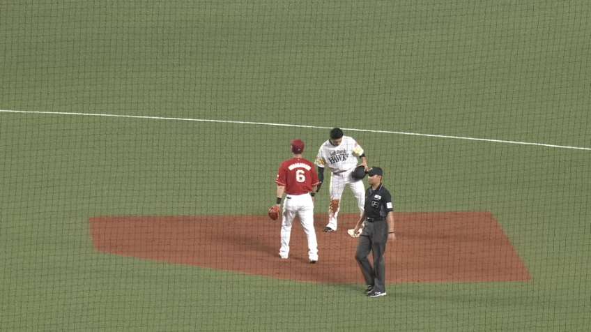 4回裏・H近藤健介 今季初盗塁でチャンスメイク!!