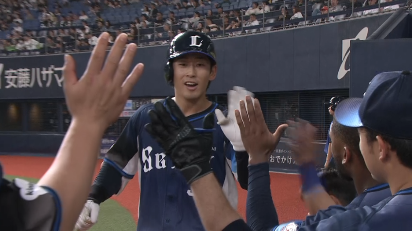 7回表・L佐藤太陽 プロ初ホームランで反撃開始!!