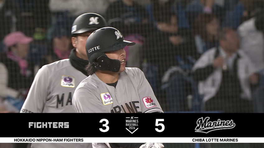 7回裏・M小川龍成 一塁線を破るタイムリーヒットで点差を広げる!!