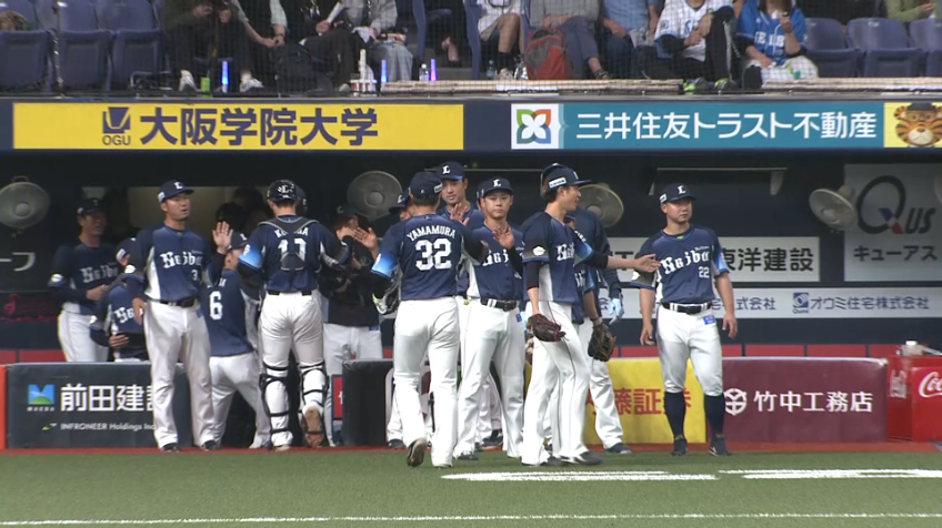 2回裏・L佐藤太陽 見事な捕球からの素早い送球でダブルプレーをもぎ取る!!