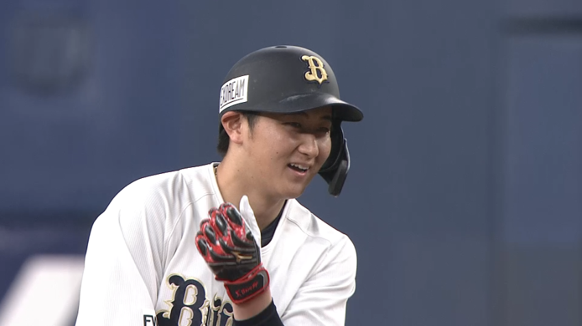 4回裏・B紅林弘太郎 センター方向へ逆転のタイムリー2ベースヒット!!