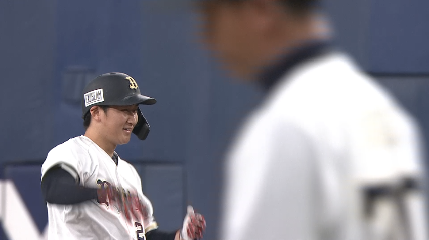 8回裏・B紅林弘太郎 本日3打点目となるタイムリー2ベースヒット!!