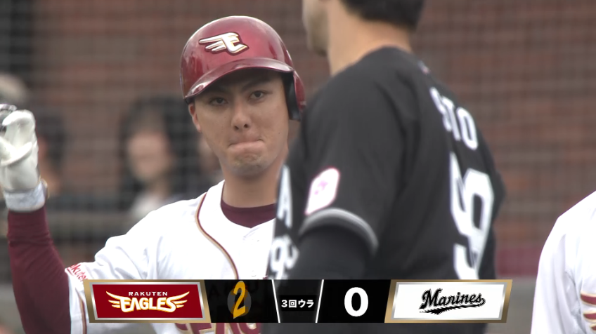 3回裏・E村林一輝 タイムリーで試合が動く先制打!!