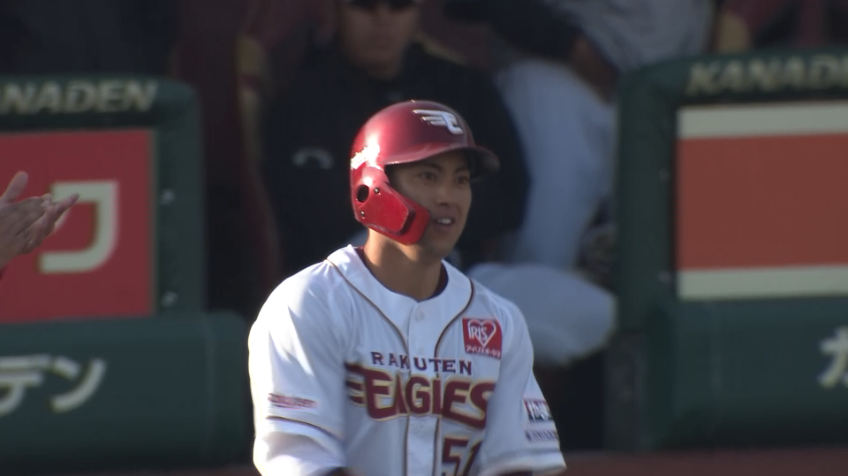 2回裏・E小郷裕哉 ライト前へ追加点となるタイムリーヒットを放つ!!