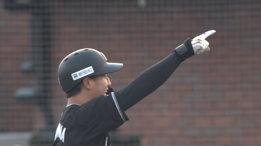 6回表・M西川史礁 フェンス直撃のタイムリーで同点に追いつく!!