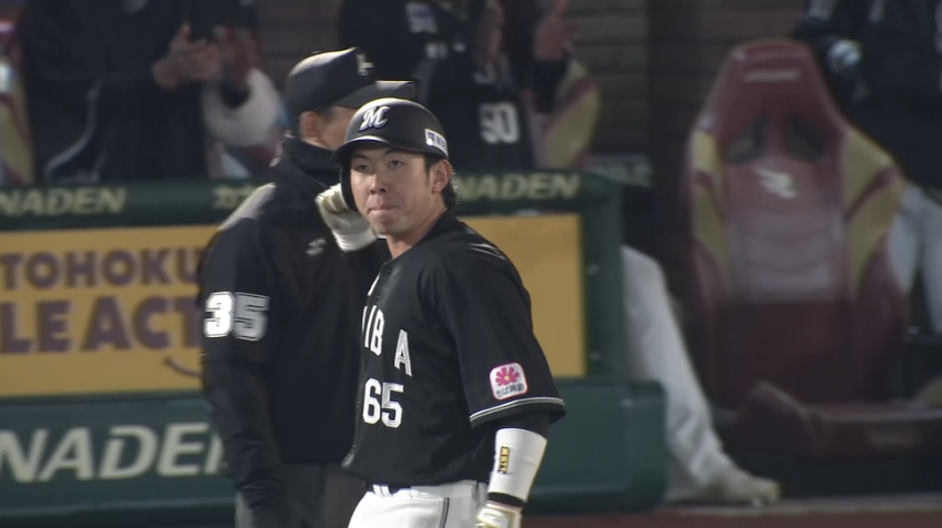 8回表・M寺地隆成 タイムリー内野安打で勝ち越しに成功!!