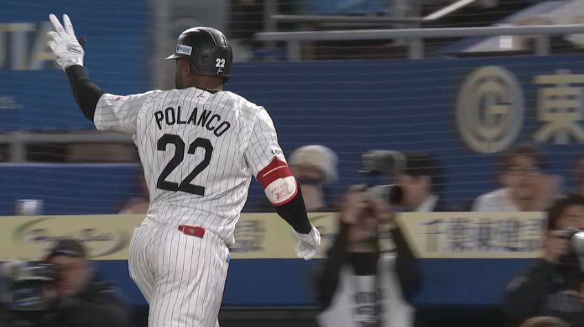 7回裏・Mポランコ センターへの犠牲フライ!!