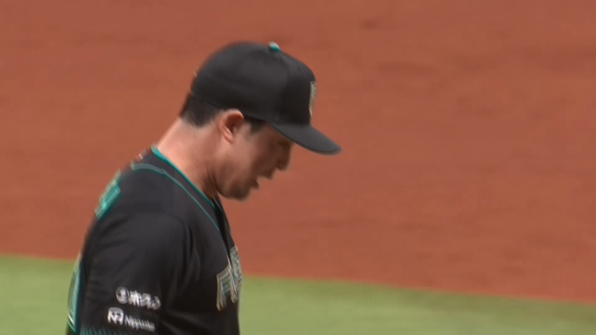 7回表・F上原健太 最後は空振り三振を奪い火消し成功!!