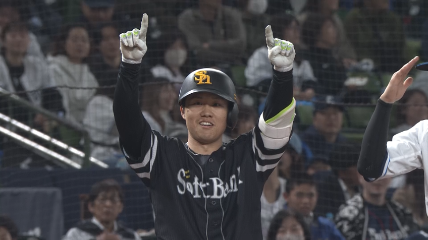 8回表・H海野隆司 技あり2点タイムリー3ベースで待望の追加点!!