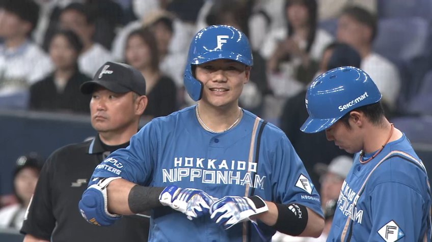 5回表・F清宮幸太郎 粘って同点のタイムリーヒット!!