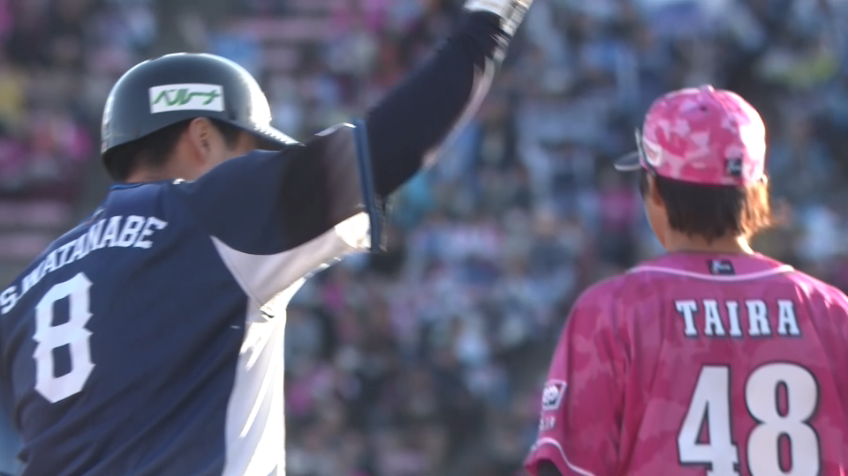 8回表・L渡部聖弥 右中間へのタイムリー3ベースで勝ち越し!!