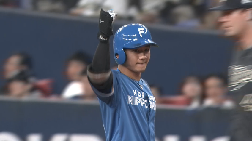 1回表・F大塚瑠晏 センター前へタイムリーを放ちプロ初打点!!