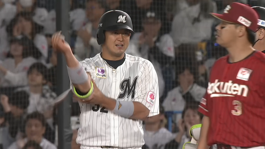 5回表・M佐藤都志也 先制の一打!! ライト前へのタイムリーヒット!!