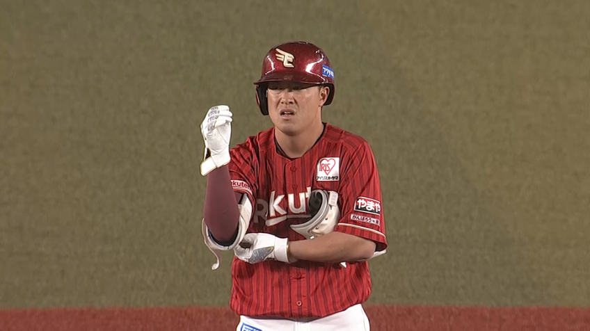 9回表・E渡邊佳明 試合終了目前の土壇場でタイムリーヒット!!