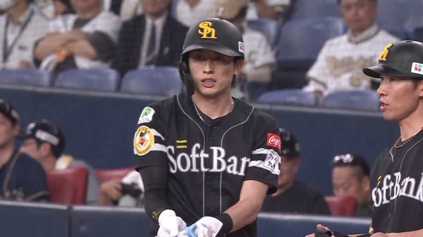 4回表・H周東佑京 チーム初ヒット!! ここから反撃へ!!