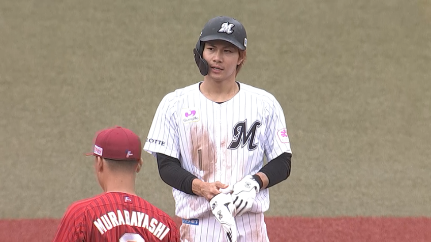 1回裏・M藤原恭大 盗塁成功で先制点につなげる!!