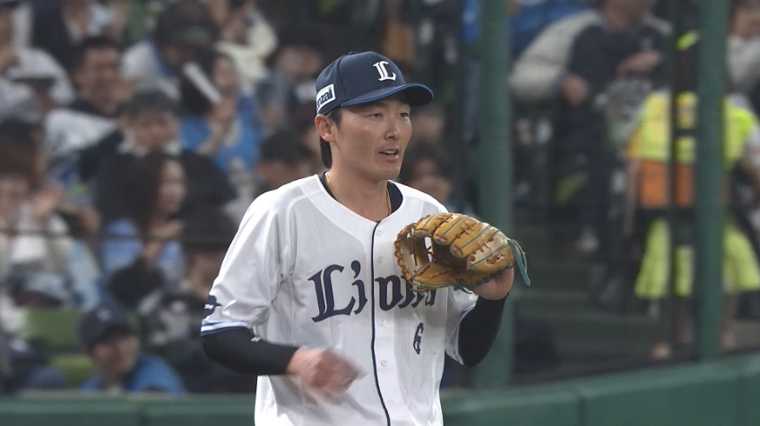 2回表・L源田壮亮 好送球でダブルプレーをもぎ取る!!