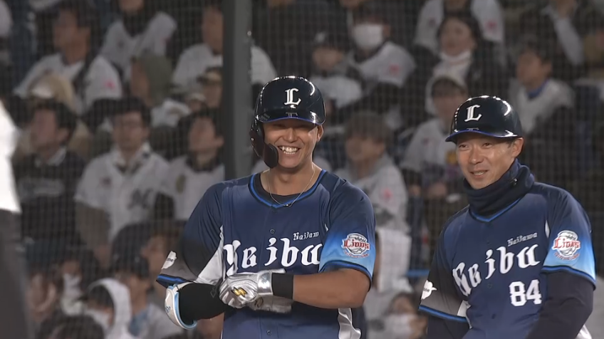 4回表・L西川愛也 セカンドへの2点タイムリー内野安打!!