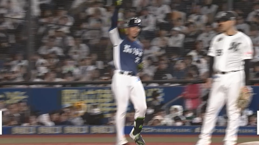 5回表・L柘植世那 今季初スタメンに応えるタイムリーで本日猛打賞!!