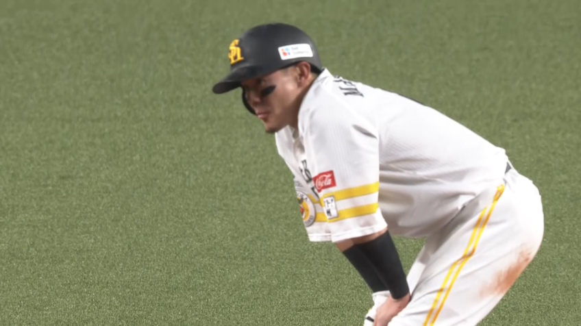 4回裏・H牧原大成 足で魅せる!! 今季初盗塁でチャンス拡大!!