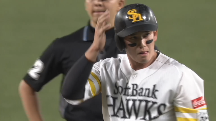 7回裏・H栗原陵矢 ライトへ2点タイムリー2ベースヒットで勝ち越し!!