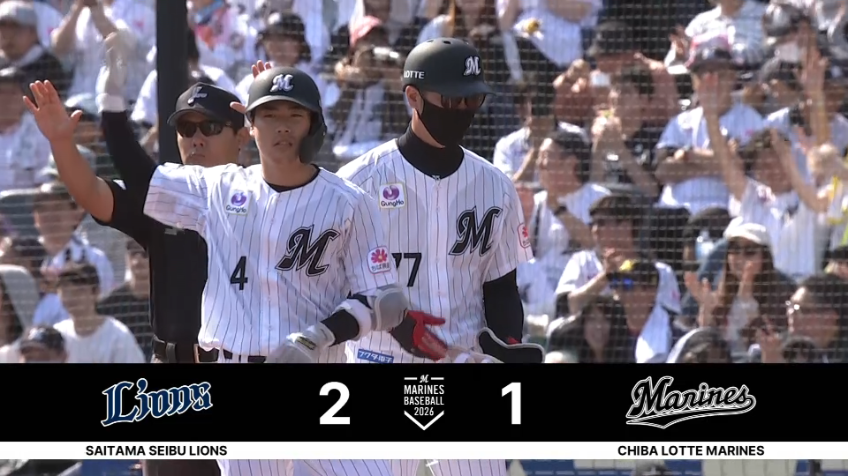 2回裏・M友杉篤輝 守備のミスをバットで取り返すタイムリーヒット!!