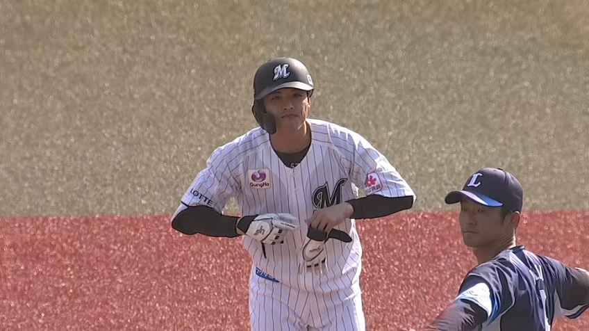 5回裏・M小川龍成 レフトへのタイムリー2ベースヒットで1点を返す!!